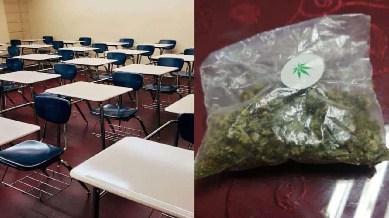 Encuentran una bolsa de mariguana en una escuela primaria