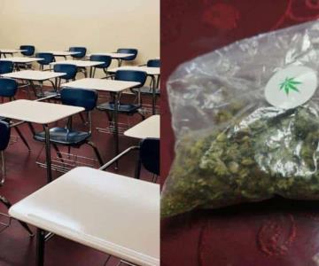 Encuentran una bolsa de mariguana en una escuela primaria