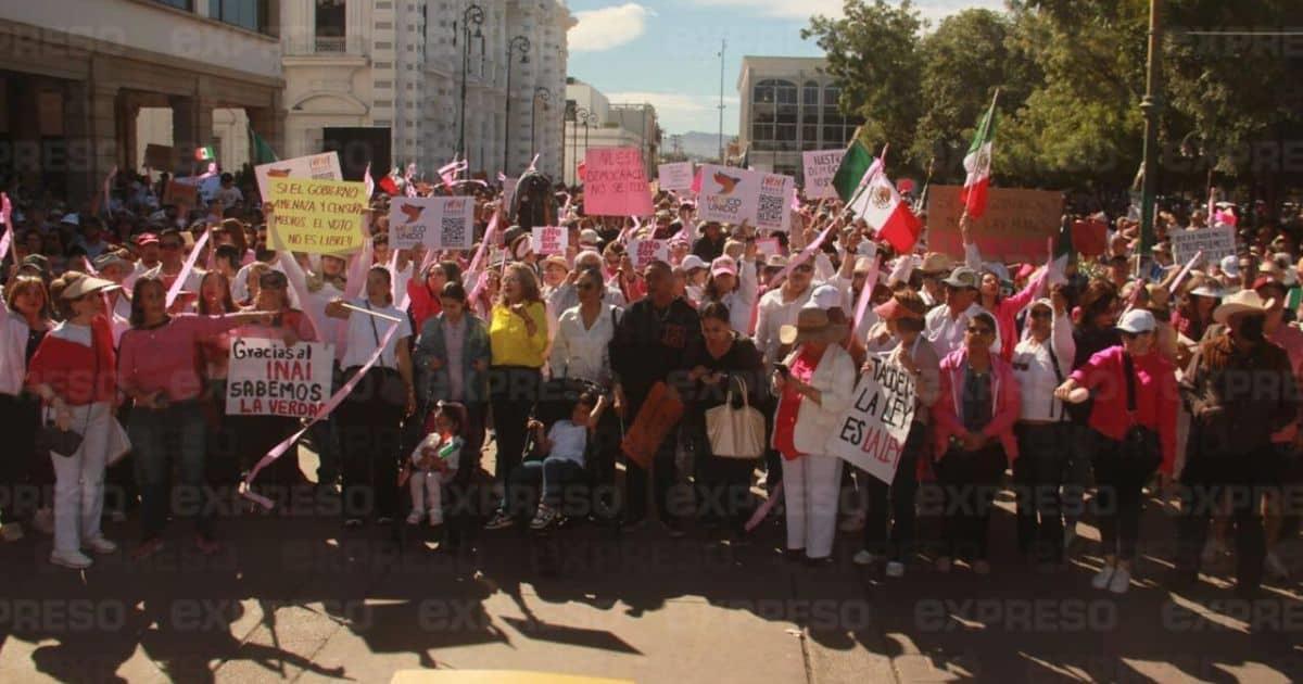 Hermosillo se suma a la Marcha Nacional por la Democracia