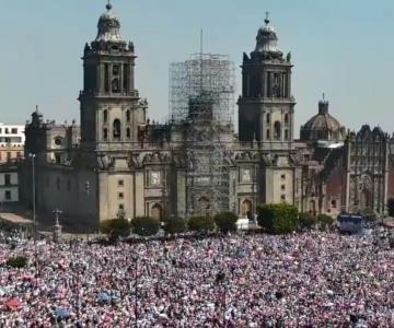 Abarrotan Zócalo capitalino en Marcha por la Democracia