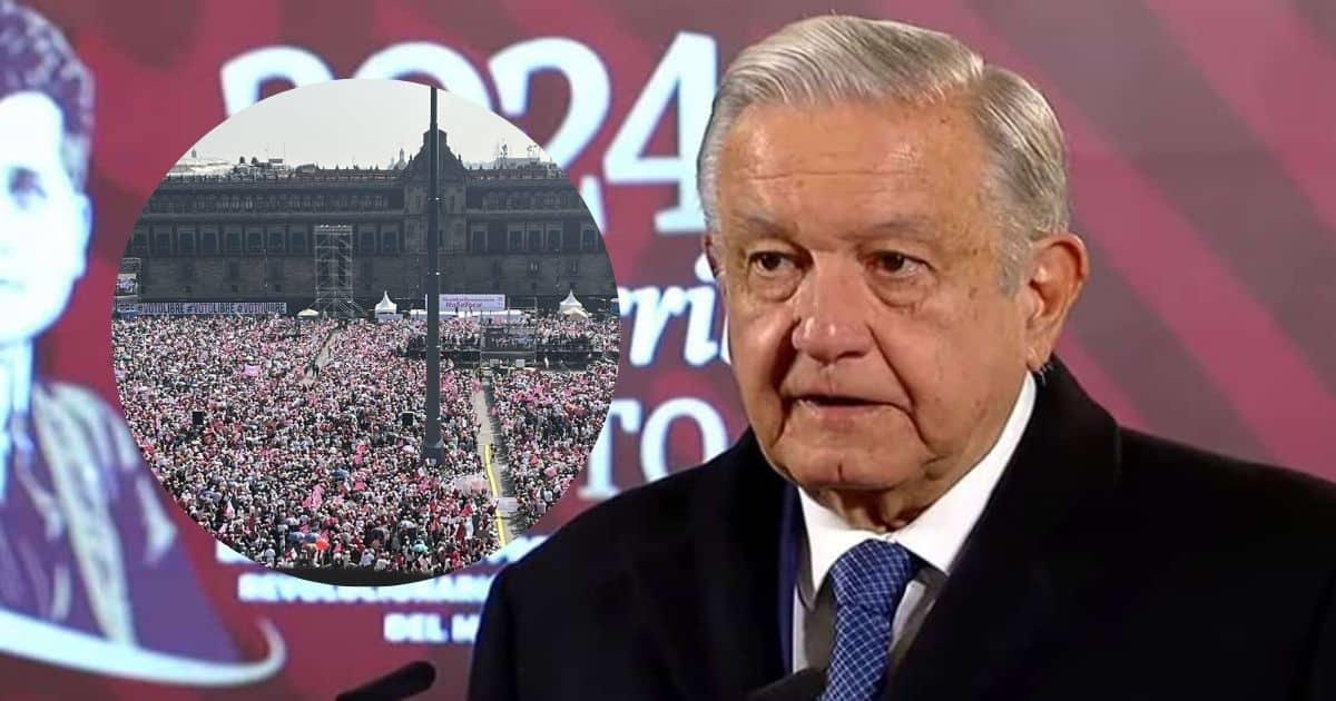 Es como el mundo al revés: AMLO critica Marcha por la Democracia