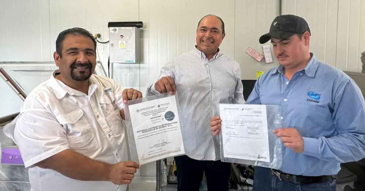 Recibe cooperativa guaymense certificación internacional de Mejora Pesquera