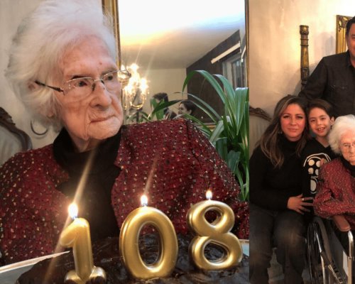 A sus 108 años, Velia Rivera Clark es el pilar de su familia