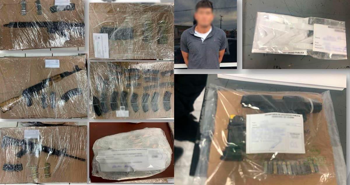 Decomisan armas y droga en Ciudad Obregón y Agua Prieta; hay un detenido