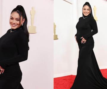 Vanessa Hudgens revela embarazo en alfombra roja de los Oscar