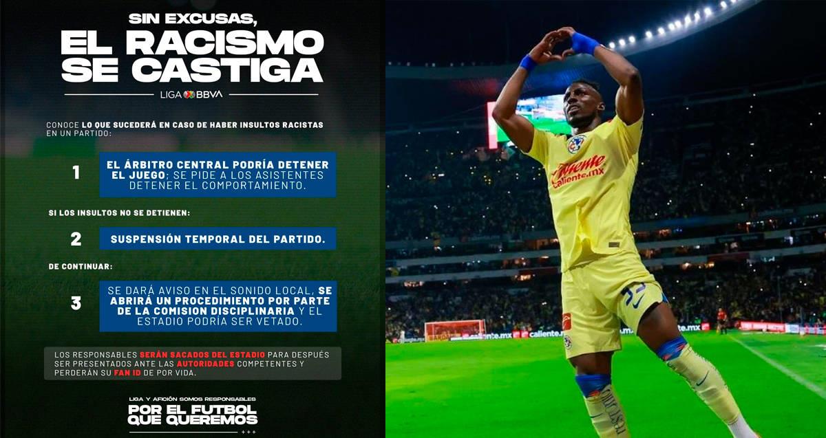 Liga MX presenta protocolo contra racismo en estadios