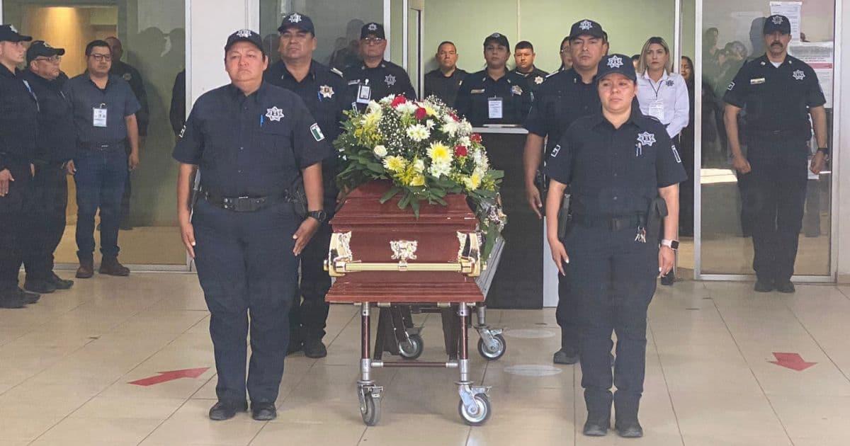 Despiden con homenaje a policía de Cajeme que se quitó la vida