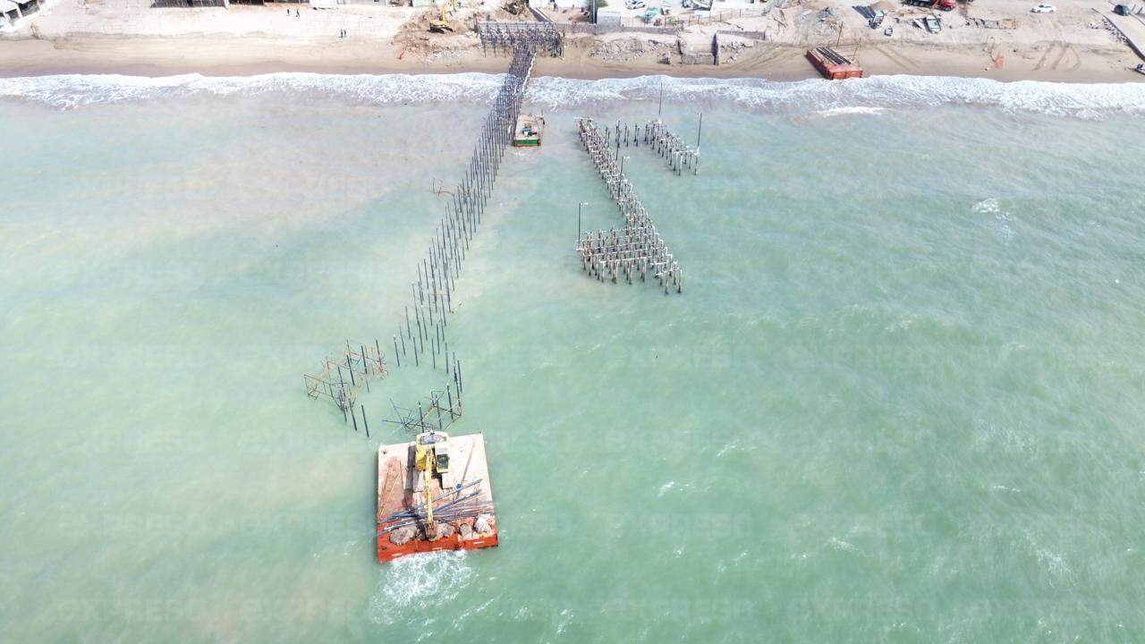 Novedades en la construcción del nuevo muelle de Bahía de Kino