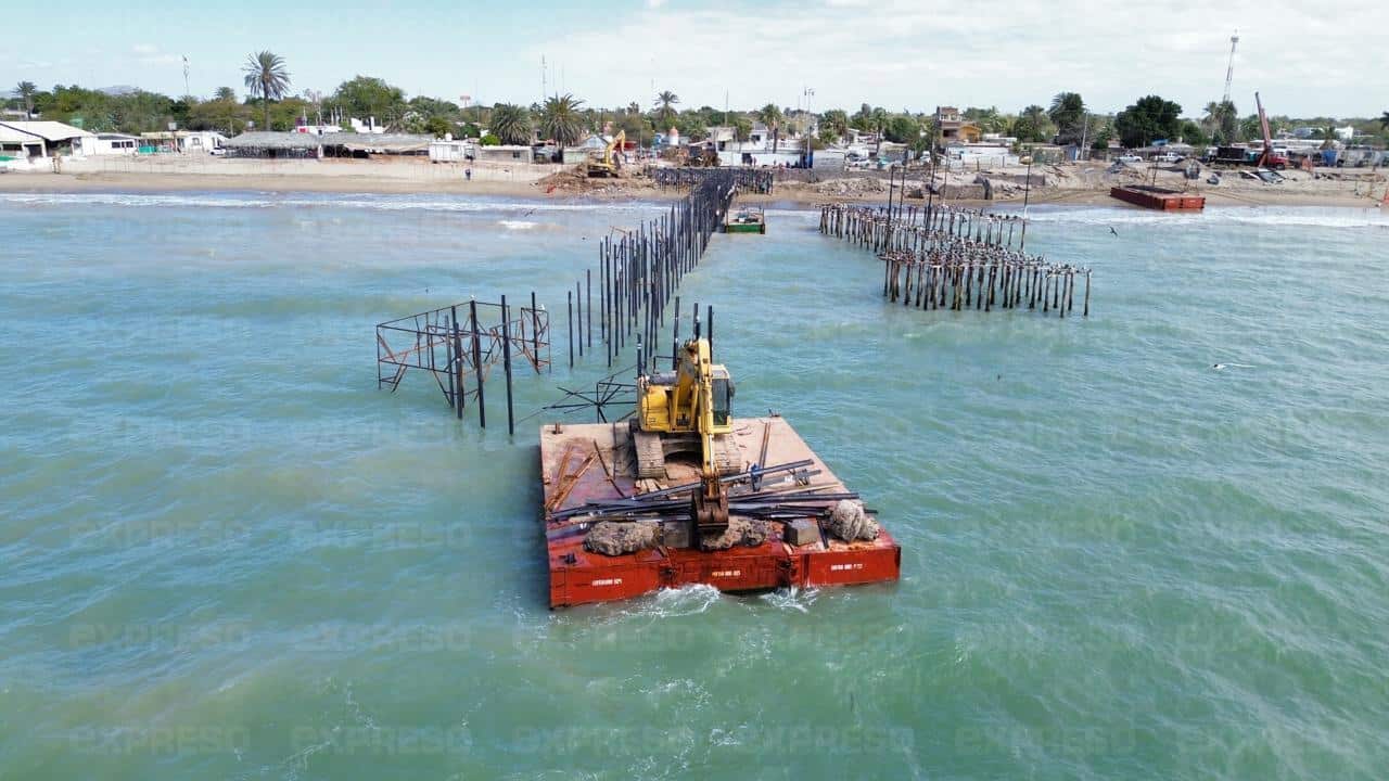 Novedades en la construcción del nuevo muelle de Bahía de Kino