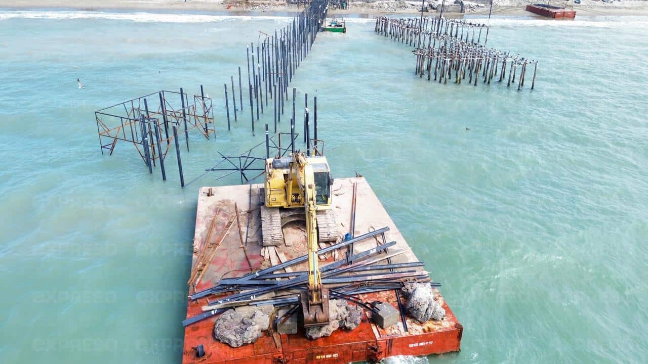 Novedades en la construcción del nuevo muelle de Bahía de Kino