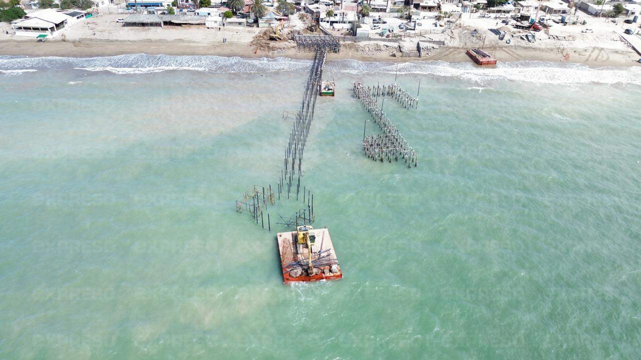 Novedades en la construcción del nuevo muelle de Bahía de Kino