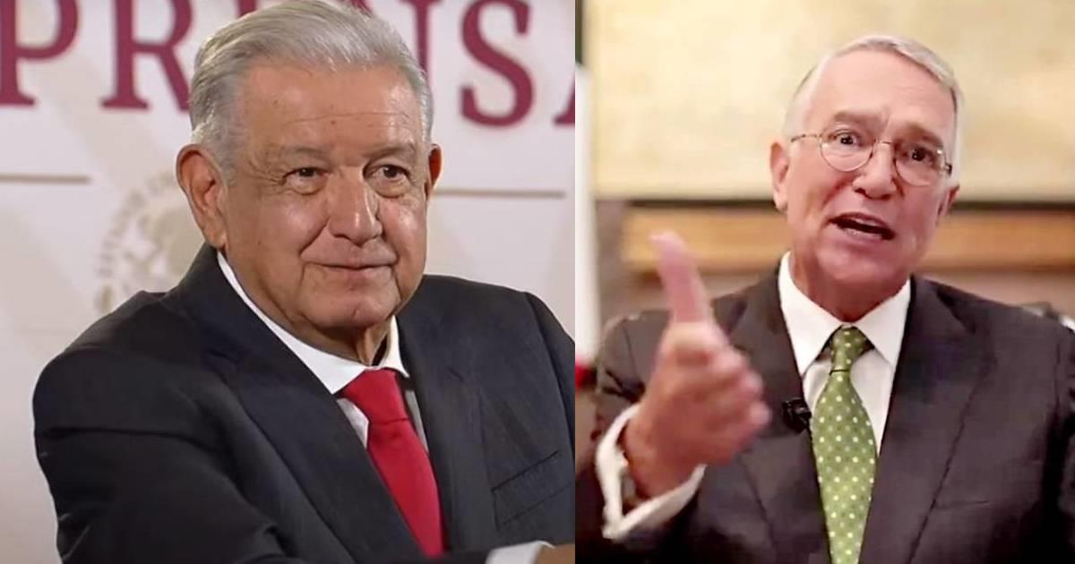 Desafía AMLO a Salinas Pliego a presentar pruebas sobre corrupción en SAT