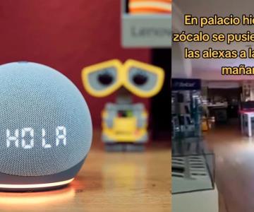 Captan dispositivos Alexa rezando en tienda departamental