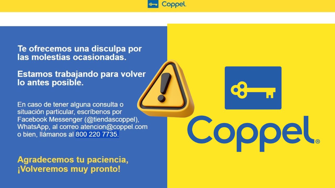 ¡Se cayó el sistema! Coppel reporta fallas y suspende servicios en todo México