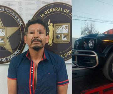 Recuperan vehículo con reporte de robo y detienen a presunto responsable