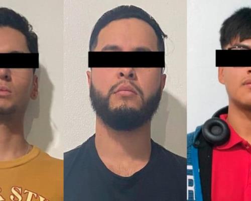 Detienen a tres presuntos responsables de homicidio en grado de tentativa