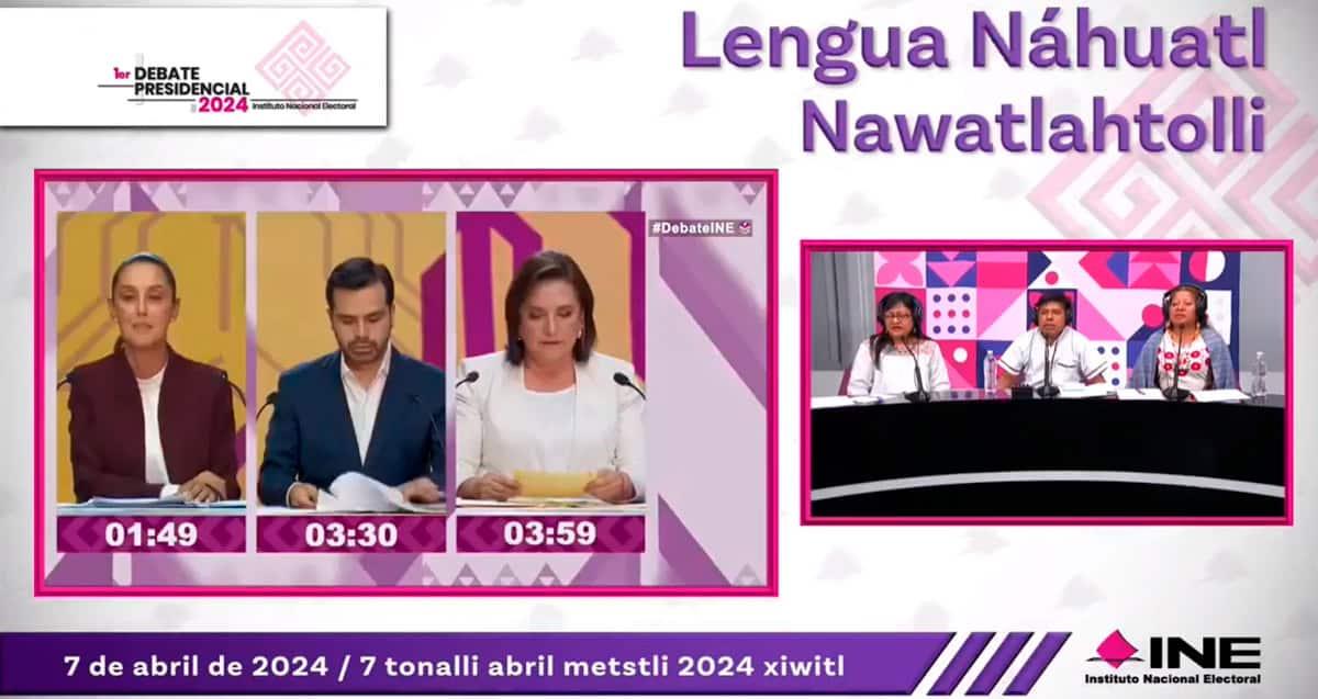 Debates presidenciales se traducen al maya, náhuatl y tzotzil