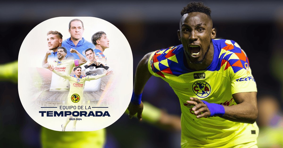 América es el Mejor Equipo de la Temporada 2023-2024 de la Liga MX