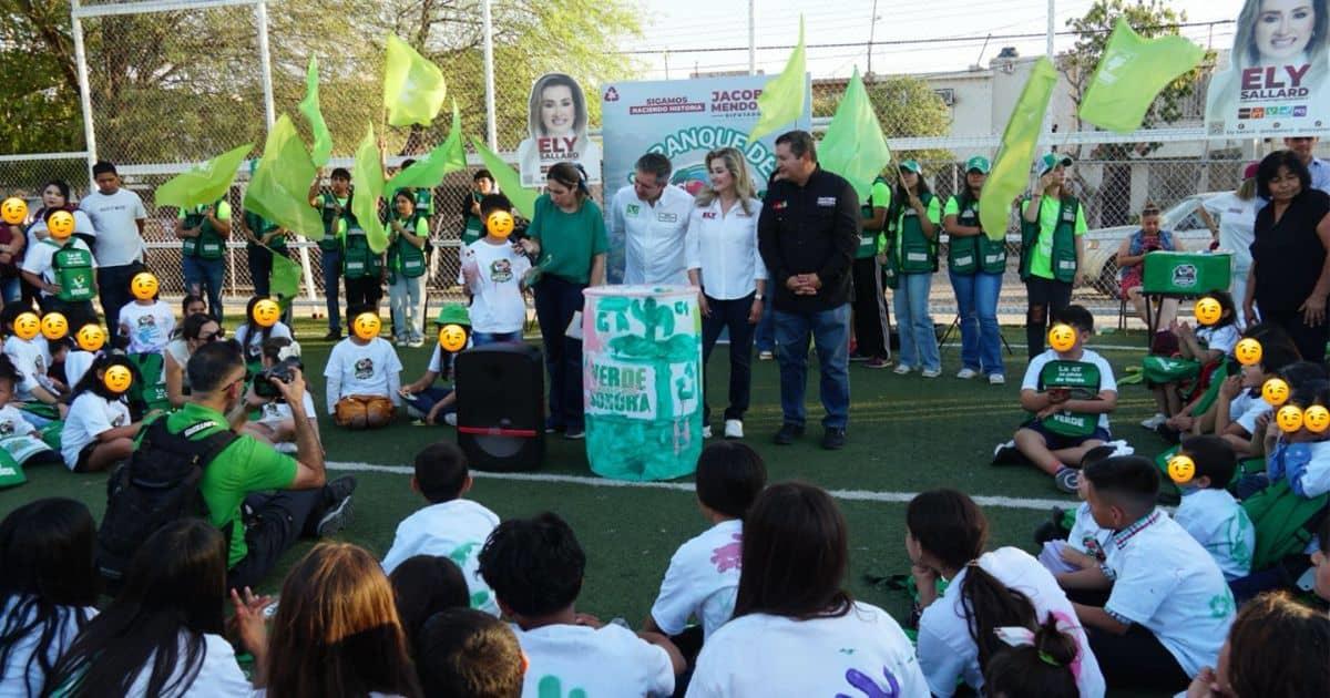 Jacobo Mendoza y Karina Zárate promueven cuidado al medio ambiente a los niños