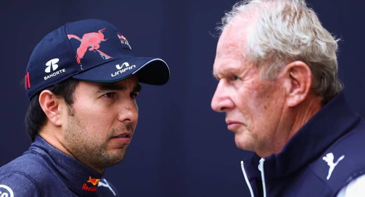 Helmut Marko rompe el silencio sobre choque que casi provoca Checo Pérez