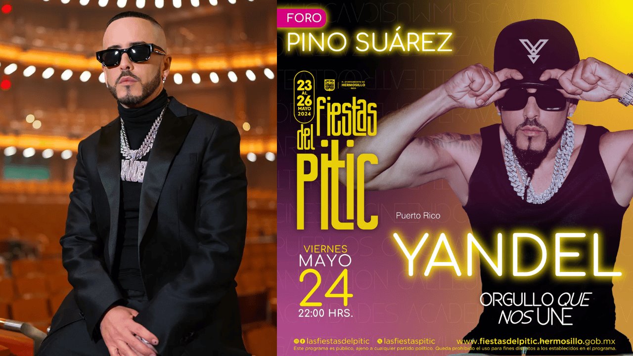 Confirman presentación de Yandel en las Fiestas del Pitic