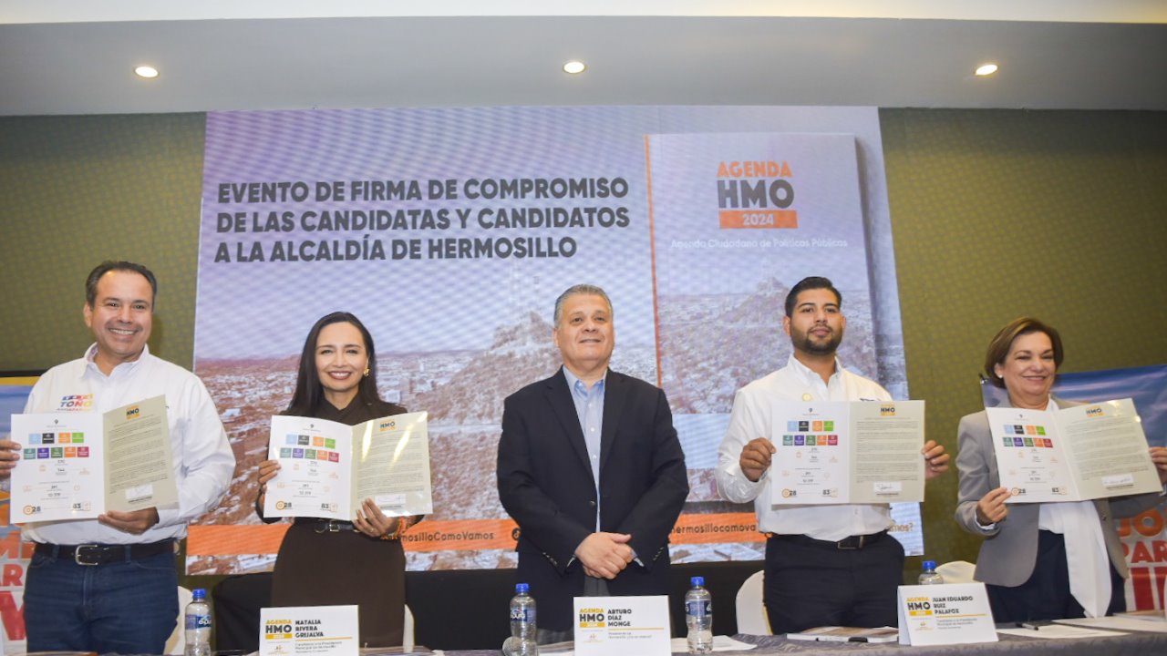 Firman candidatos Agenda Ciudadana de Políticas Públicas de HCV