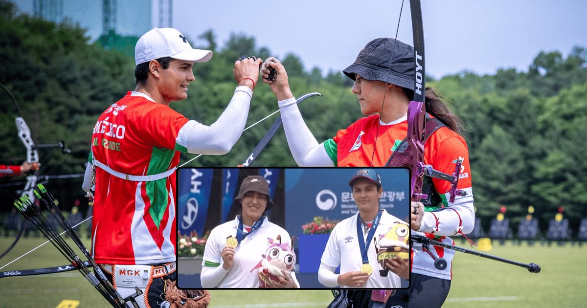 Alejandra Valencia y Matías Grande, ganan oro en Copa del Mundo de Yecheon