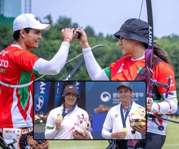 Alejandra Valencia y Matías Grande, ganan oro en Copa del Mundo de Yecheon