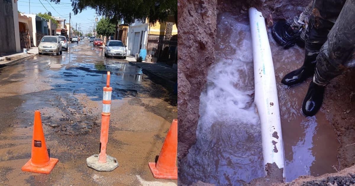 Colonias al norte de Hermosillo se quedan sin agua por reparación de tubería