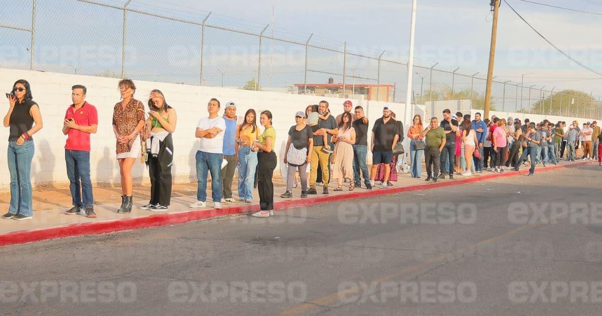 Hermosillenses duran horas en largas filas para poder votar