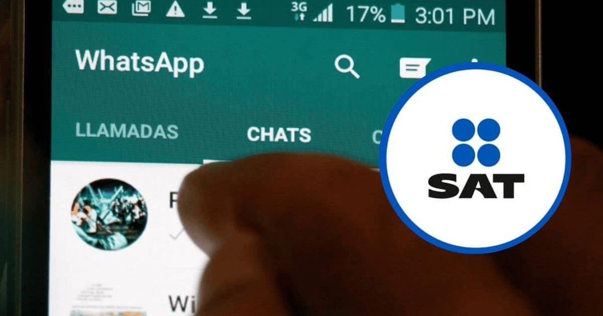 ¡Cuidado! Alertan de mensajes falsos del SAT en WhatsApp