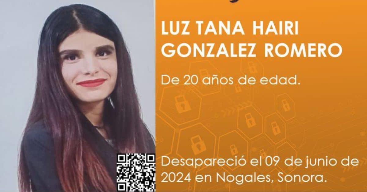 Activan Protocolo Alba para localizar a Luz Tana Hairi en Nogales