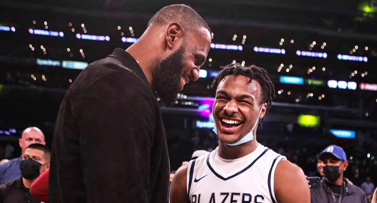 Bronny James jugará en Los Angeles Lakers junto a su padre