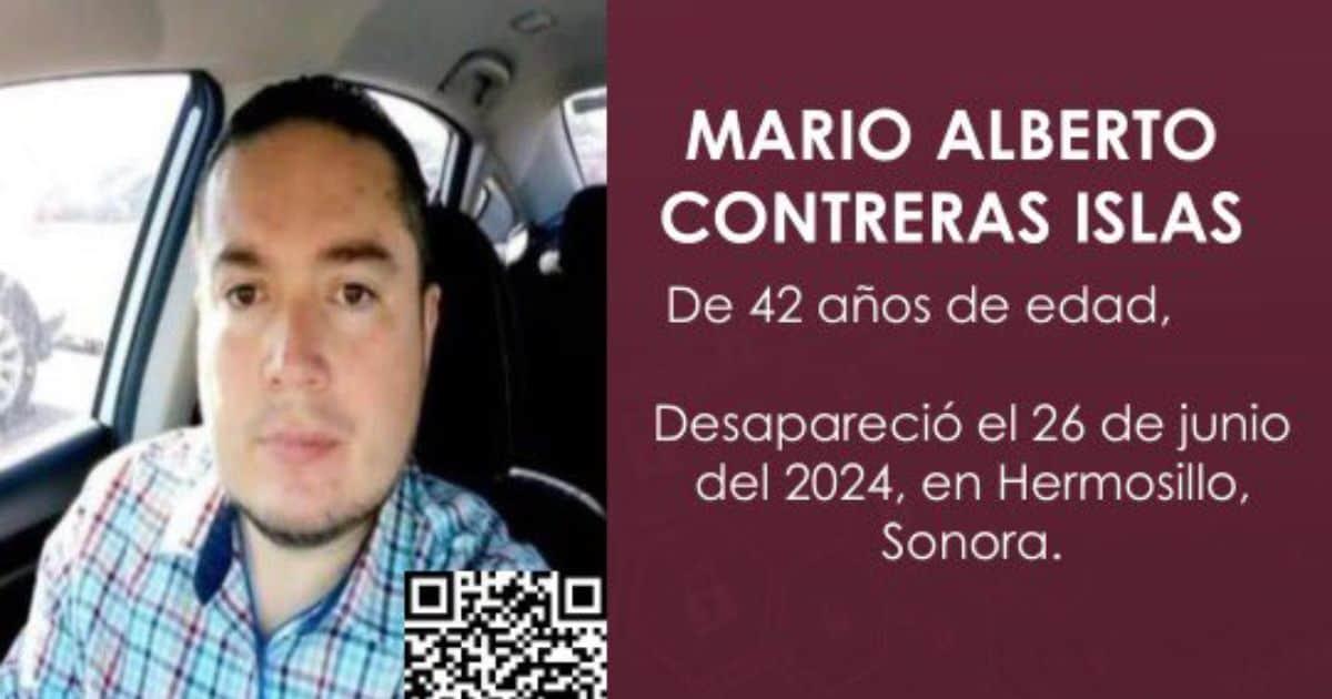 Emiten alerta para localizar a Mario Alberto, desaparecido en Hermosillo