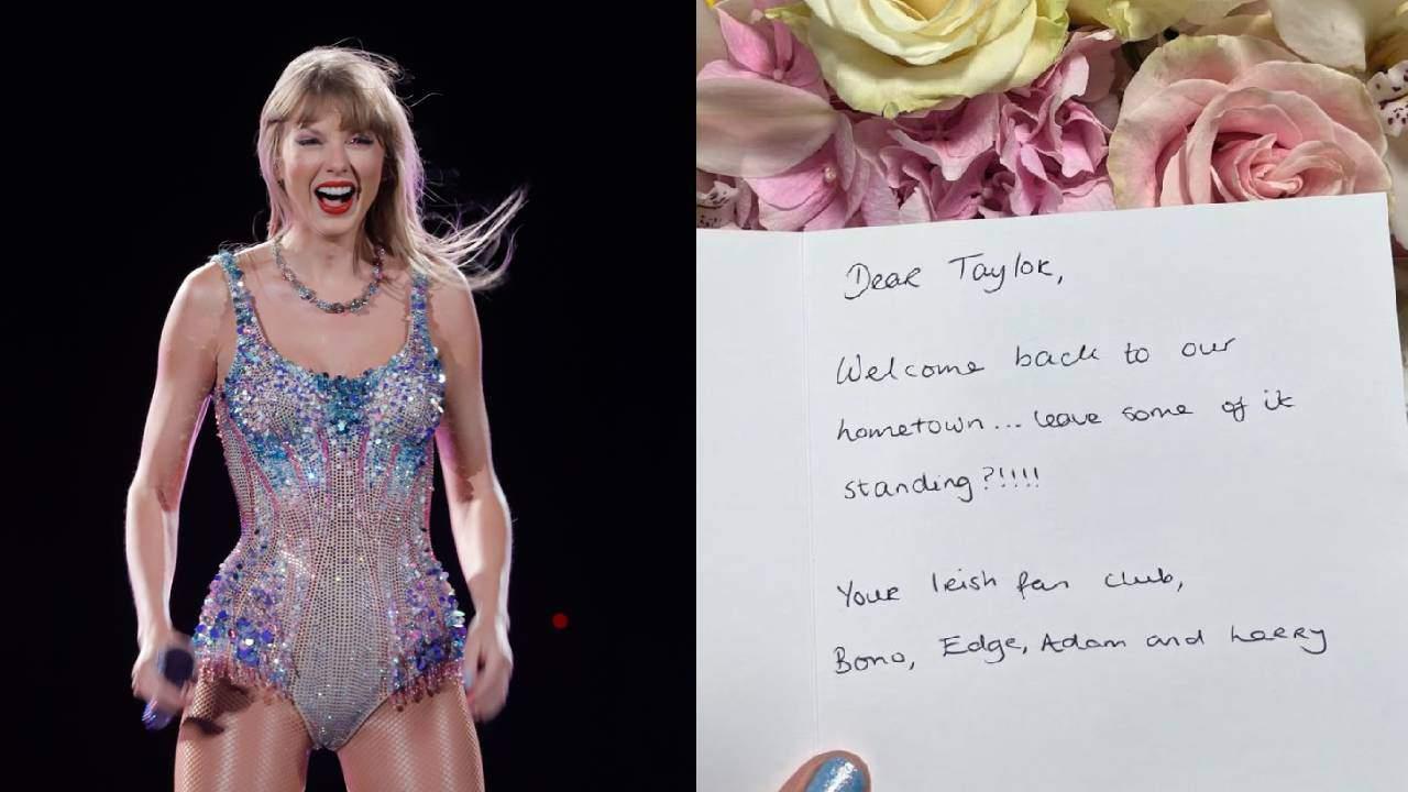 U2 envía flores  a Taylor Swift antes  de shows en Dublin