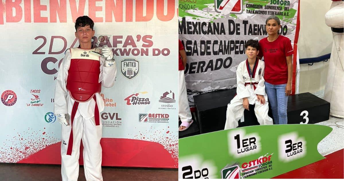 Joven guaymense busca el oro en Taekwondo en los Juegos Conade 2024