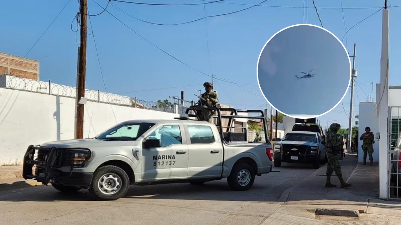 Fuerzas federales realizan intenso operativo al norte de Culiacán