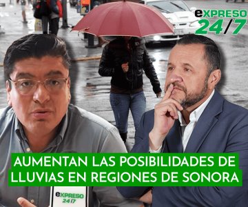 Aumentan las posibilidades de lluvias en regiones de Sonora