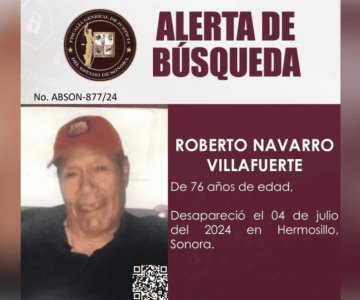 Se busca a Roberto Navarro, hombre de 76 años desaparecido en Hermosillo