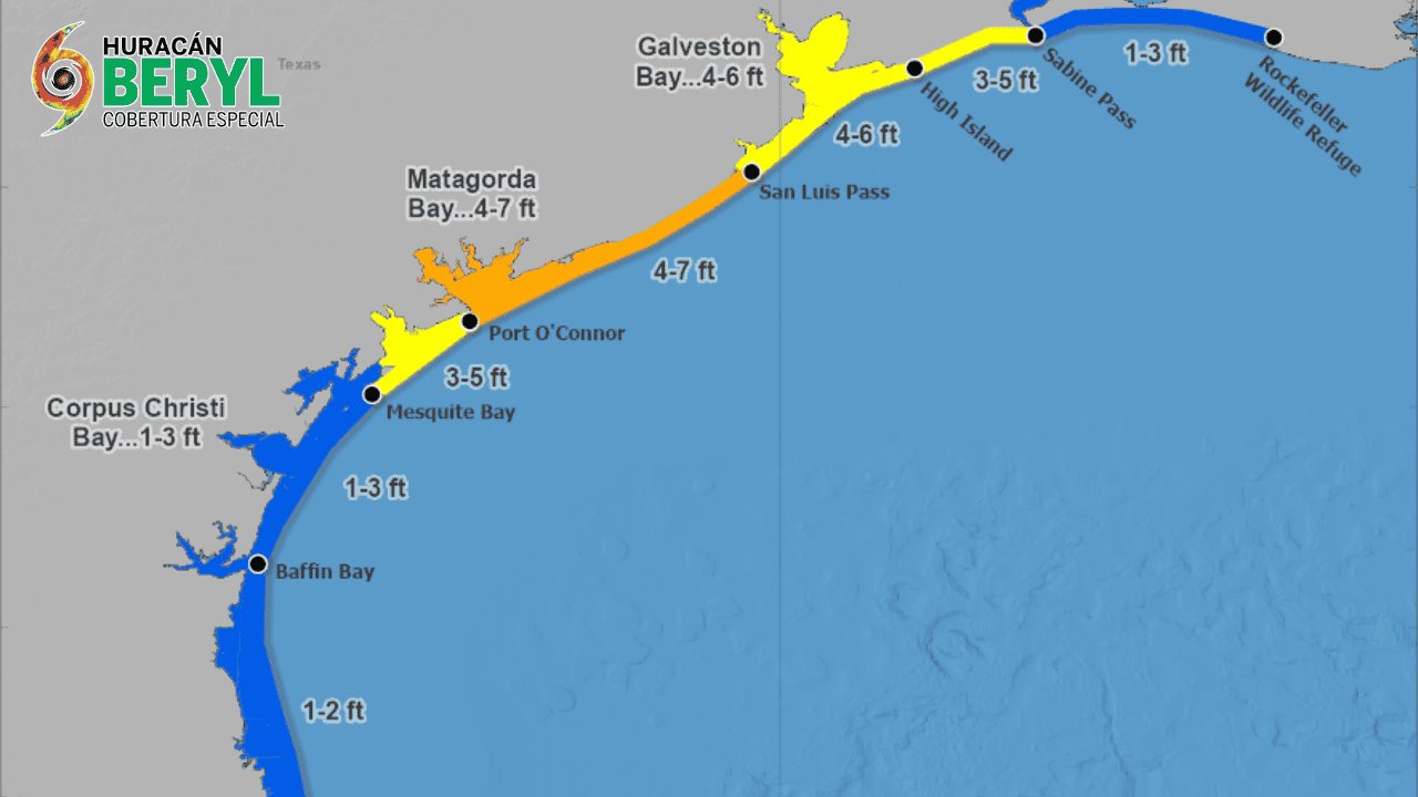 Beryl será ciclón mortal, advierte vicegobernador de Texas