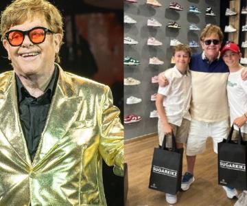 Acusan a Elton John de... ¿orinar en una botella dentro de una tienda?