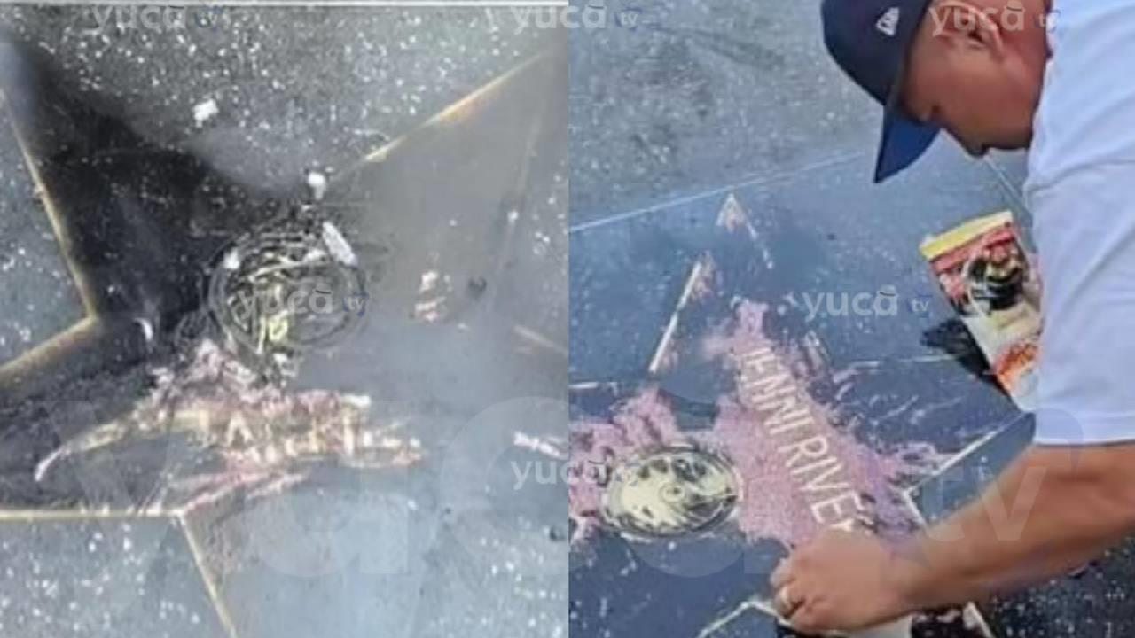 Vandalizan estrella de Jenni Rivera en el Paseo de la Fama de Hollywood