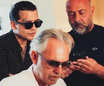 Andrea Bocelli dijo que le gusta la música de Christian Nodal