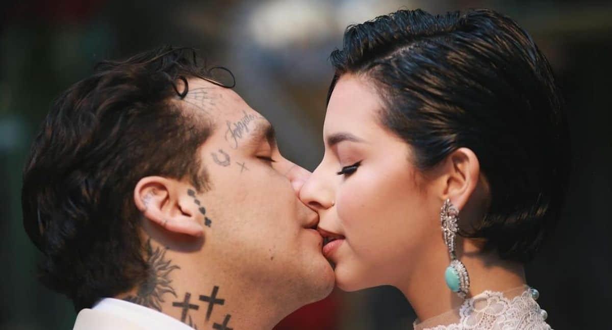 Christian Nodal y Ángela Aguilar suben sus primeras fotos nupciales