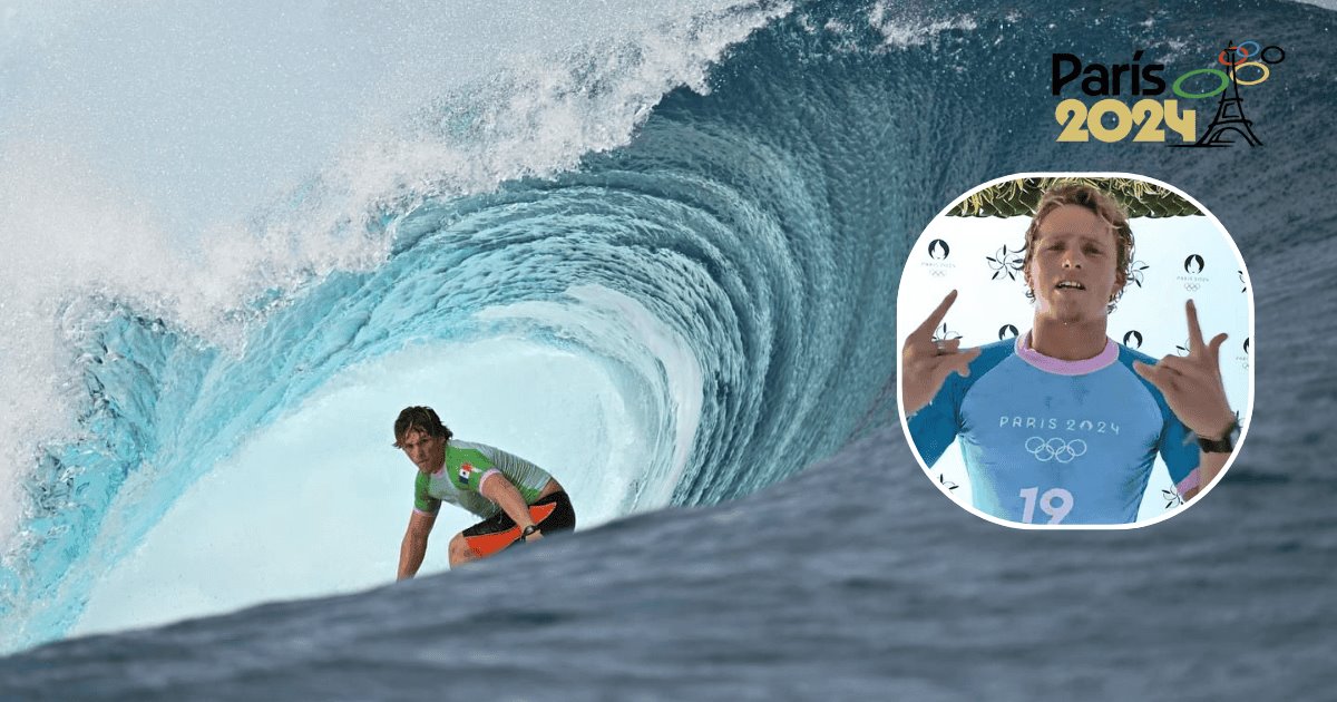 Terminó el sueño para Alan Cleland, surfista mexicano en París 2024