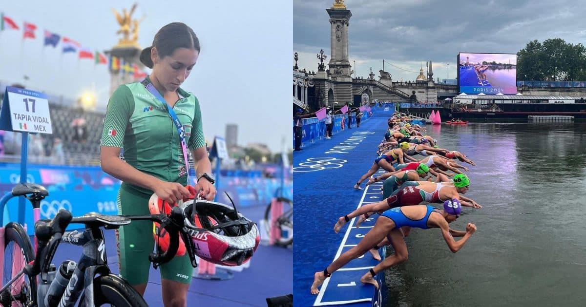 Hermosillense, Rosa Tapia, termina en el Top 20 de triatlón en París 2024