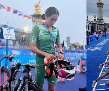 Hermosillense, Rosa Tapia, termina en el Top 20 de triatlón en París 2024