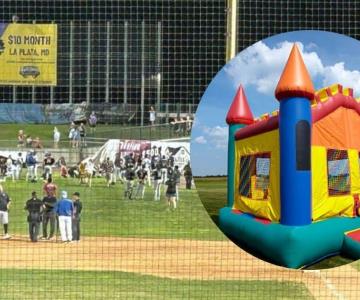 Muere niño de 5 años en inflable que salió volando en un campo de beisbol