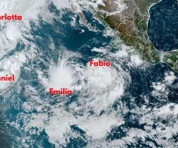 Cuatro tormentas tropicales recorren el Pacífico