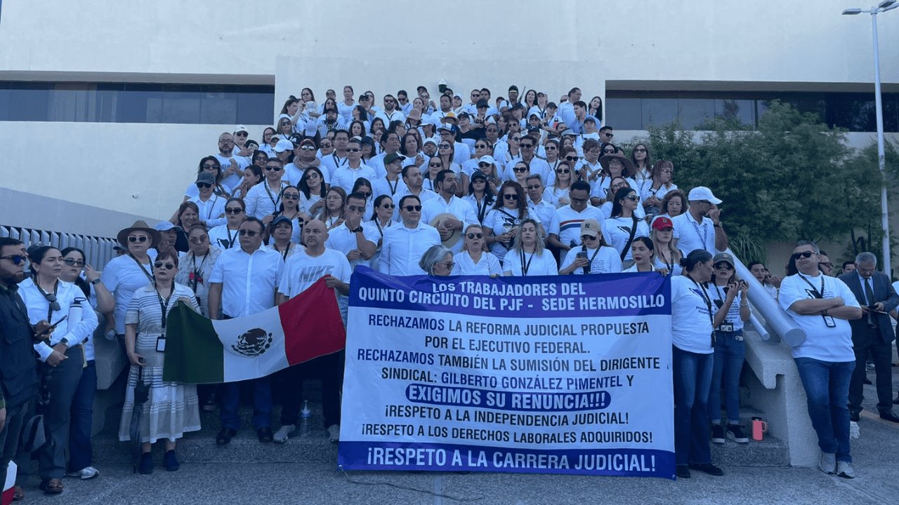 Protestan en Hermosillo contra Reforma Judicial